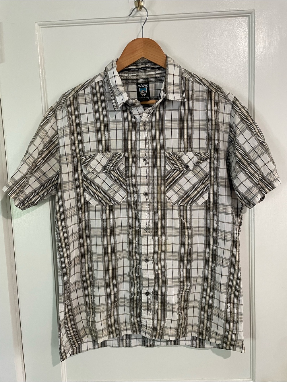 Kuhl Men's Short Sleeve Plaid Button-Up Shirt